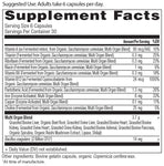 organs blend supplement label