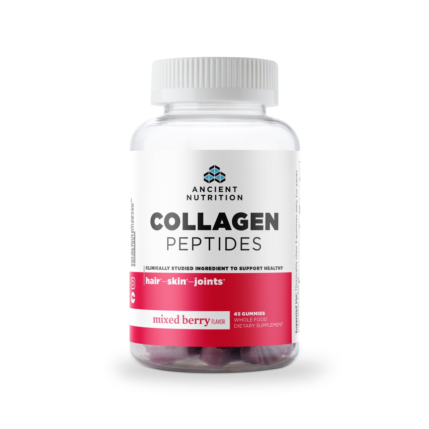 collagen peptides gummies front of bottle