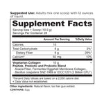 Vegetarian Collagen Peptides Powder (28 Servings) supplement label