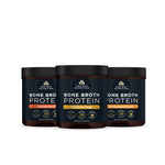 3 tubs of bone broth protein savory