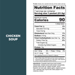 bone broth protein chicken soup supplement label