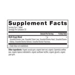 Organs Blend Once Daily Tablets supplement label