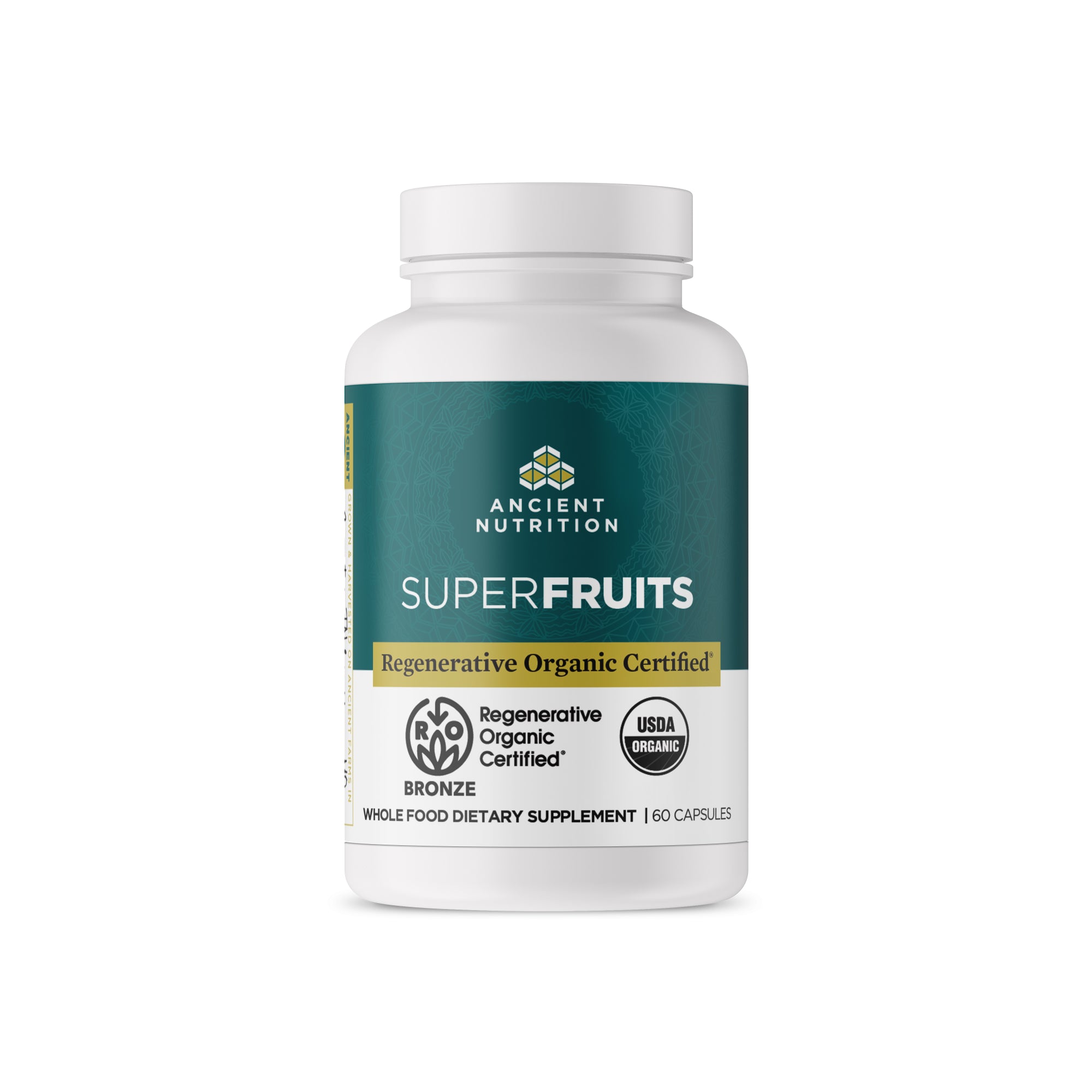 Regenerative Organic Certified™ SuperFruits front of bottle