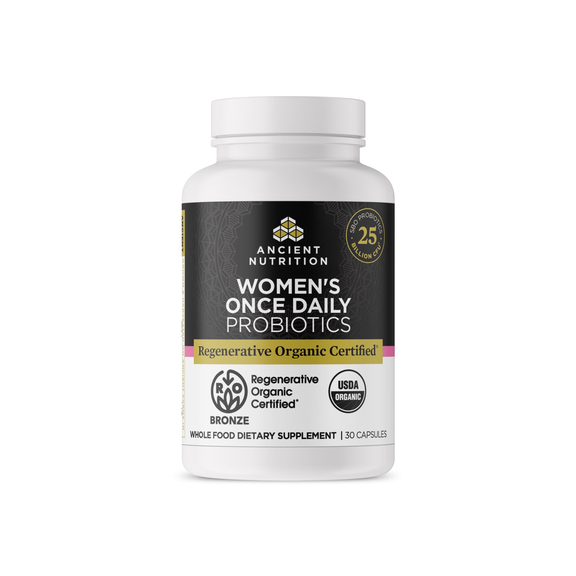 Regenerative Organic Certified™ Women's Once Daily Probiotics front of bottle