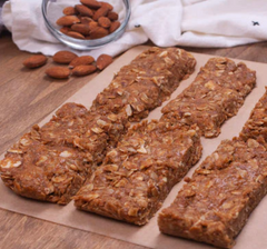 Summer travel snacks almond butter protein bar