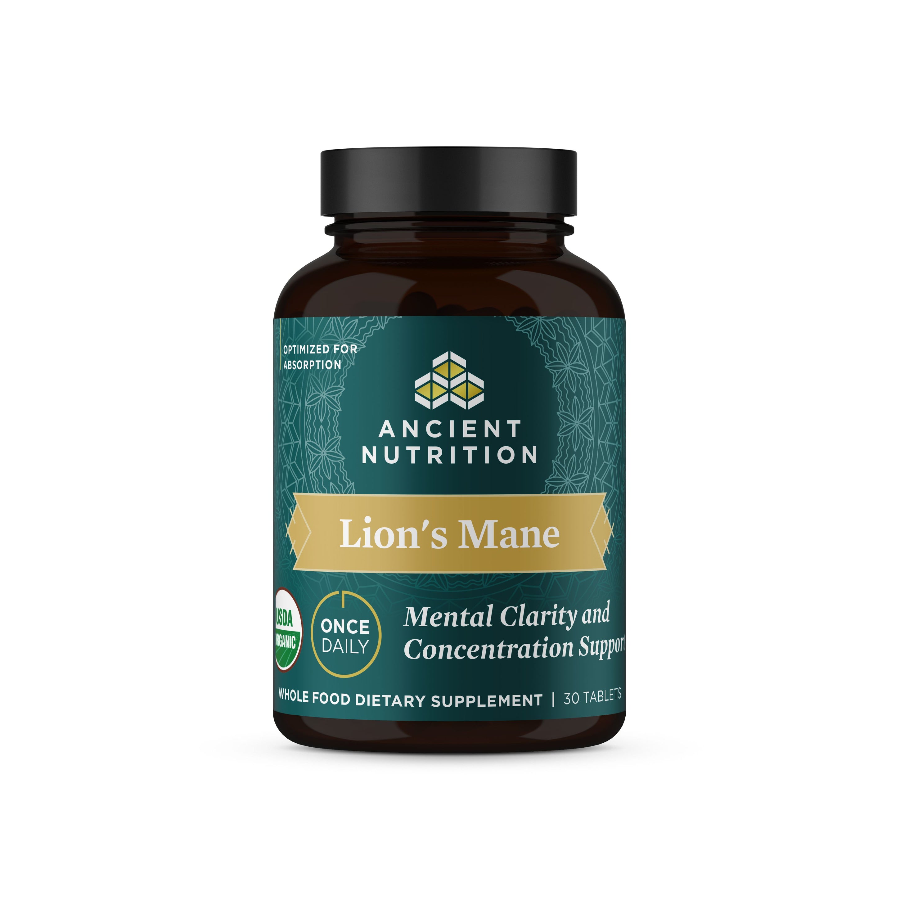 Lion’s Mane Mental Clarity and Concentration - Ancient Nutrition | Dr. Axe