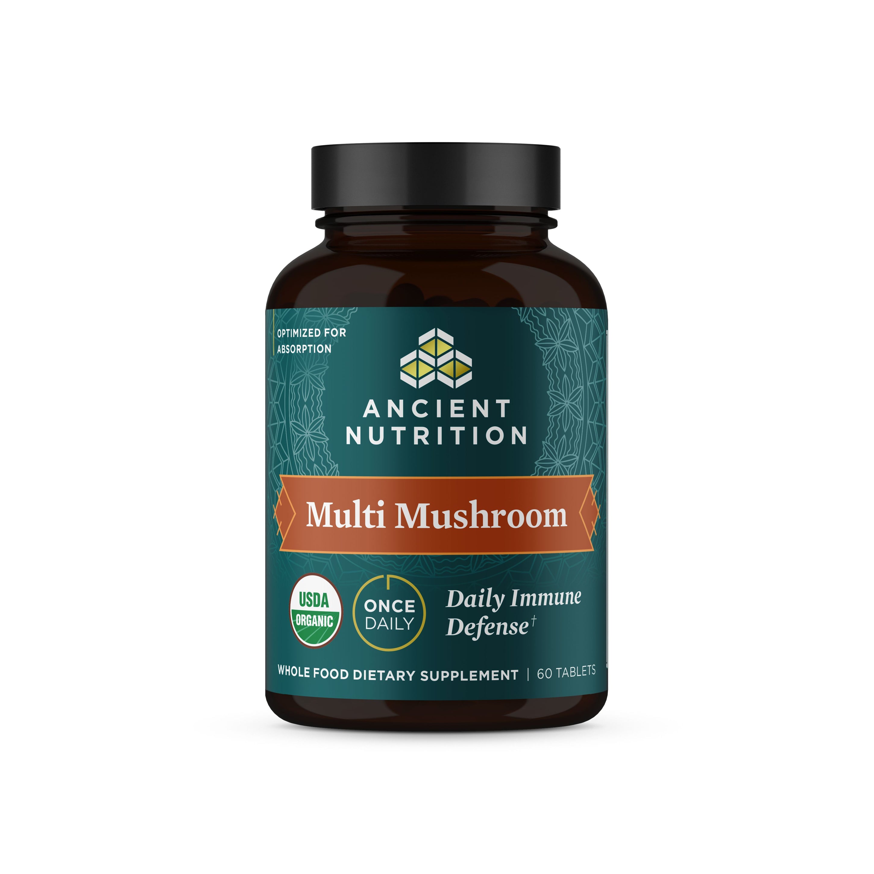 Multi Mushroom Tablets front of bottle