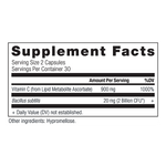 Vitamin C Supplement Label