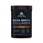 bone broth collagen chocolate front of bottle