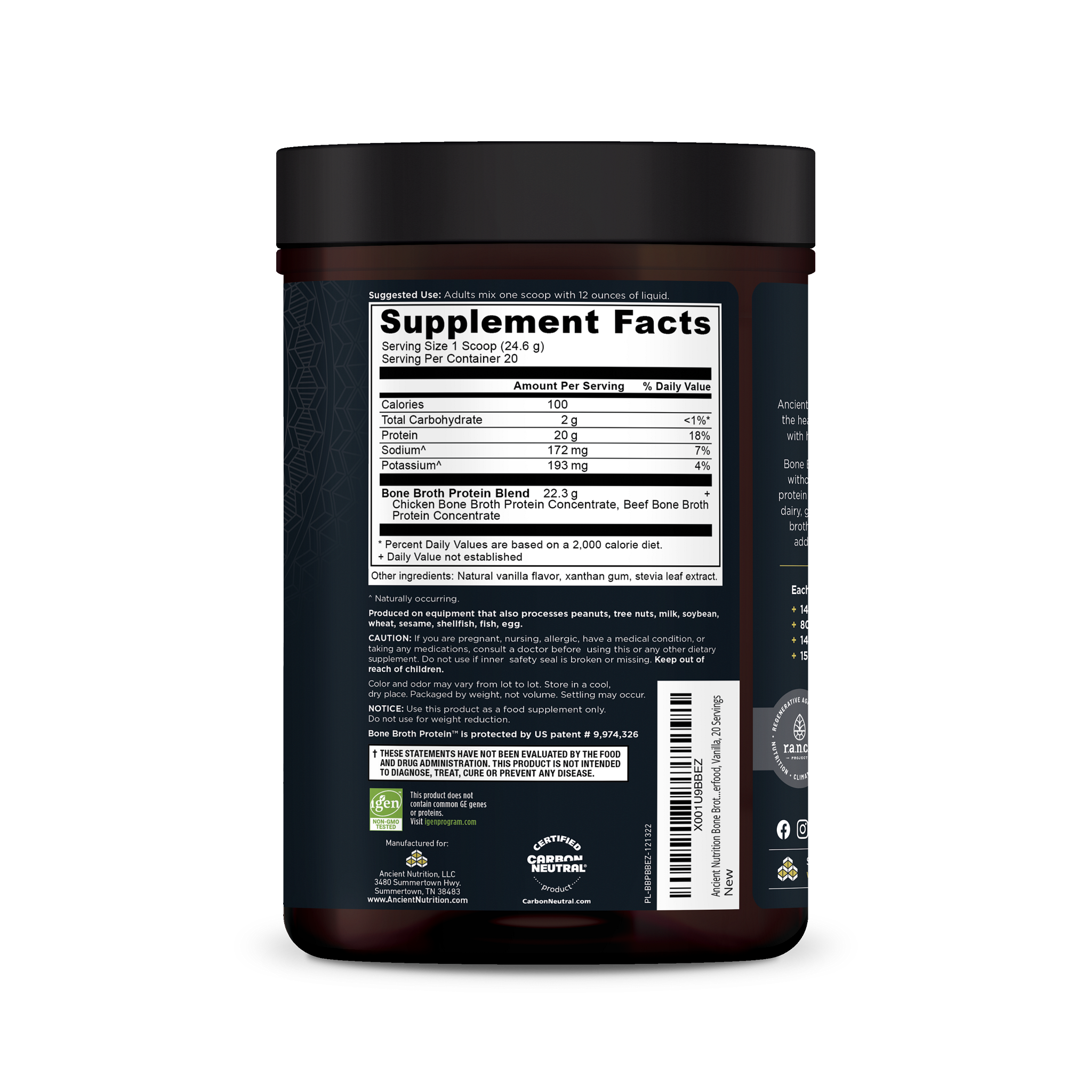 Super Greens Powder by Ancient Nutrition, Organic Superfood Powder with  Probiotics Made with Spirulina, Chlorella, Matcha, and Digestive Enzymes,  25 Servings, 7.5oz Greens Flavor