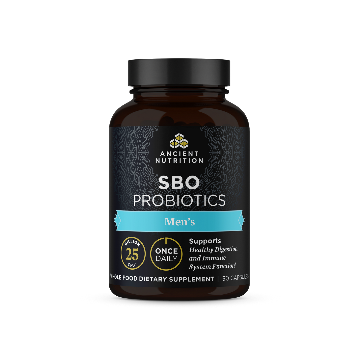 front of SBO Probiotics Men's Once Daily