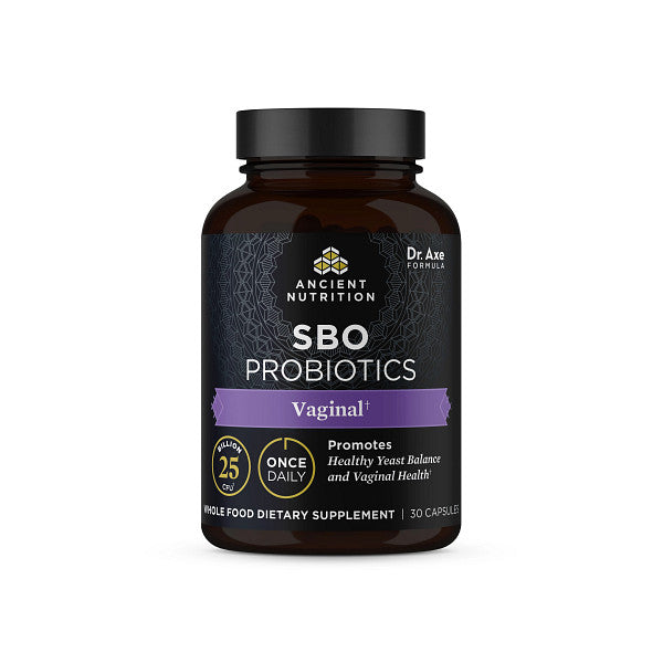 SBO Probiotics Vaginal Once Daily front of bottle