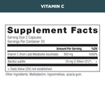 vitamin C supplement label