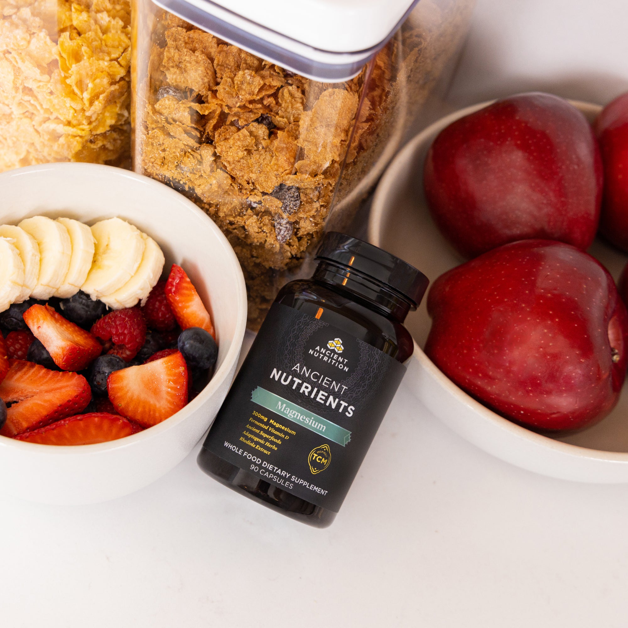 magnesium next to fruit bowls