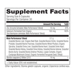 male performance organ blend supplement label