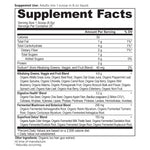 Organic SuperGreens Alkalize & Detox supplement label