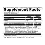 multi collagen protein gut restore supplement label