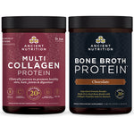 Multi Collagen Protein Bottle and Bone Broth Protein Chocolate Bottle