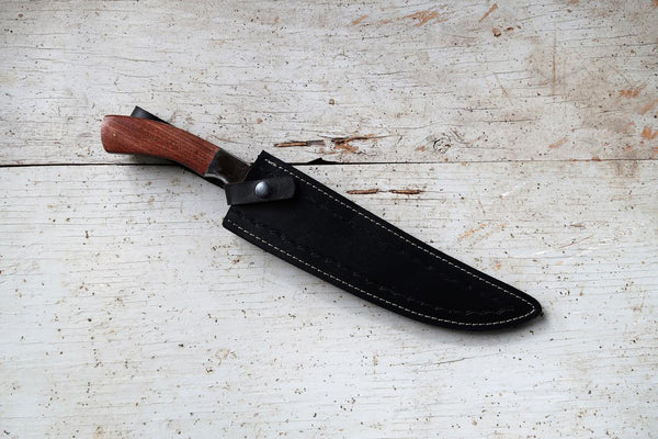|NB KNIVES| CUSTOM HANDMADE DAMASCUS FILLET KNIFE WITH LEATHER SHEATH ...