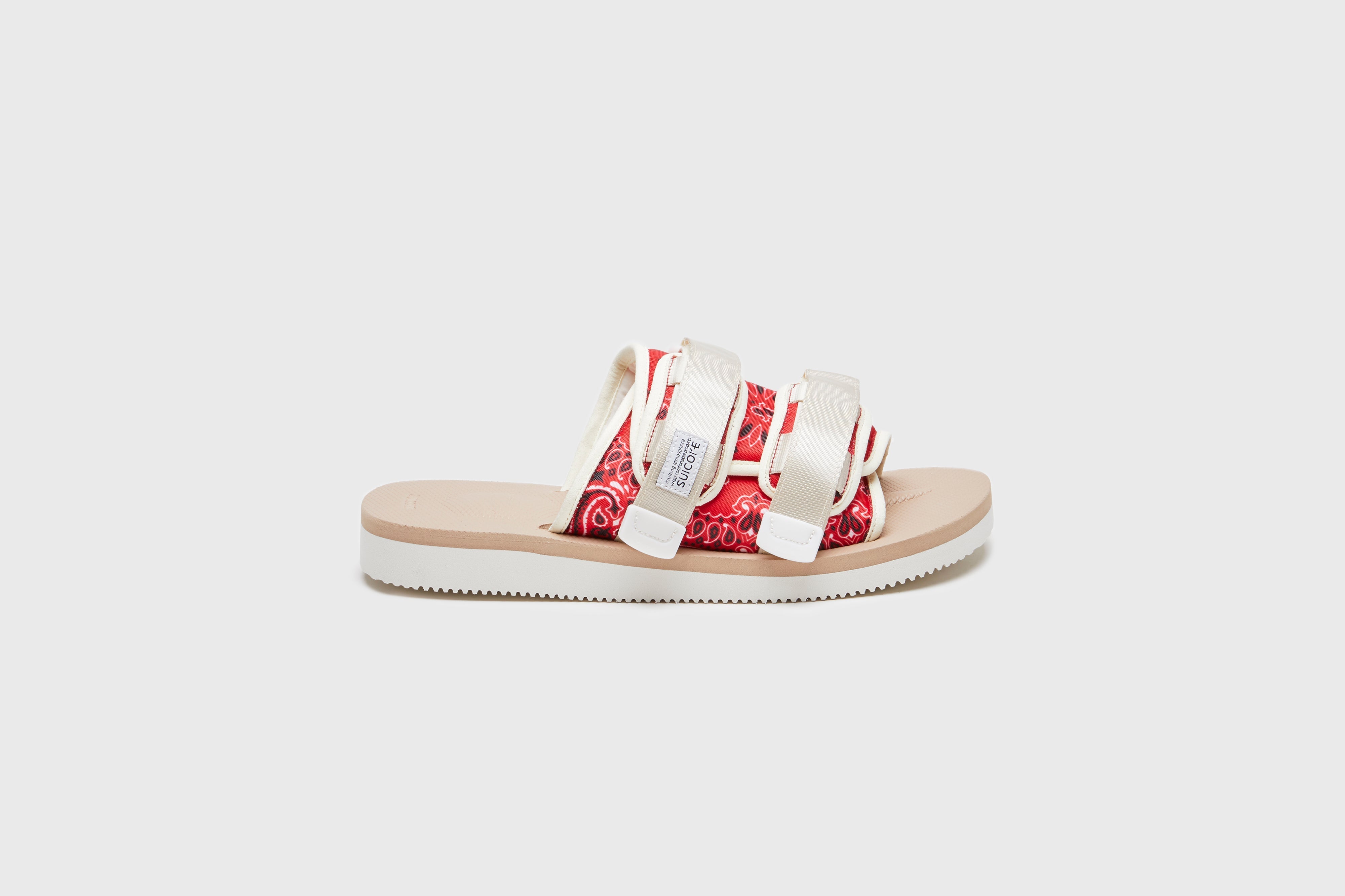 SUICOKE MOTO-Cab-PT05 slides in Red & Beige | eightywingold