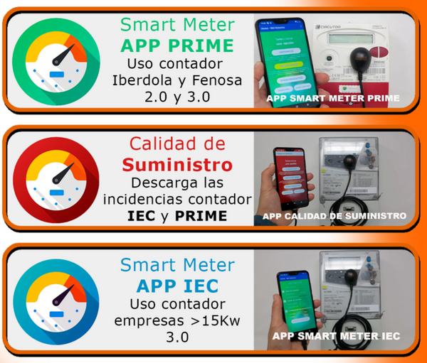 software para descargar datos de contadores de compañía