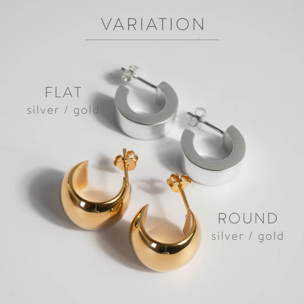Silver925 Lustrou Hoop Pierce | CAPPIO – Ops. Jewelry