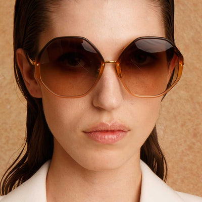 Isabel Marant Eyewear geometric-frame Tortoiseshell Sunglasses - Farfetch