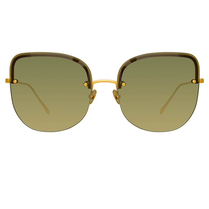 fendi yellow & pink cat eye sunglasses