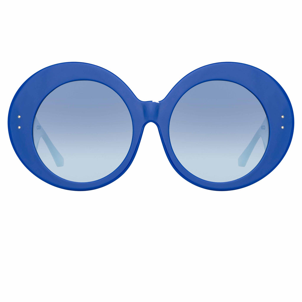 Paco Rabanne Donyale Oversized Sunglasses in Blue by LINDA FARROW ...