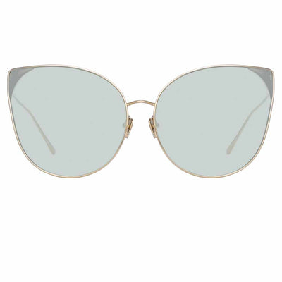 Maverick Aviator Sunglasses in Nickel by LINDA FARROW – LINDA FARROW (U.S.)