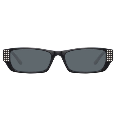 Magda Butrym x LF Flat Top Sunglasses with Orange Lenses – LINDA