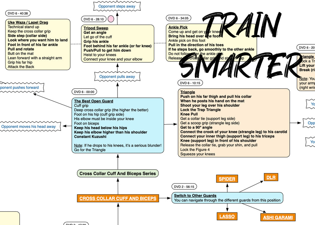 BJJFlowCharts-Flow Chart of Danaher's Open Guard Jiu-Jitsu System