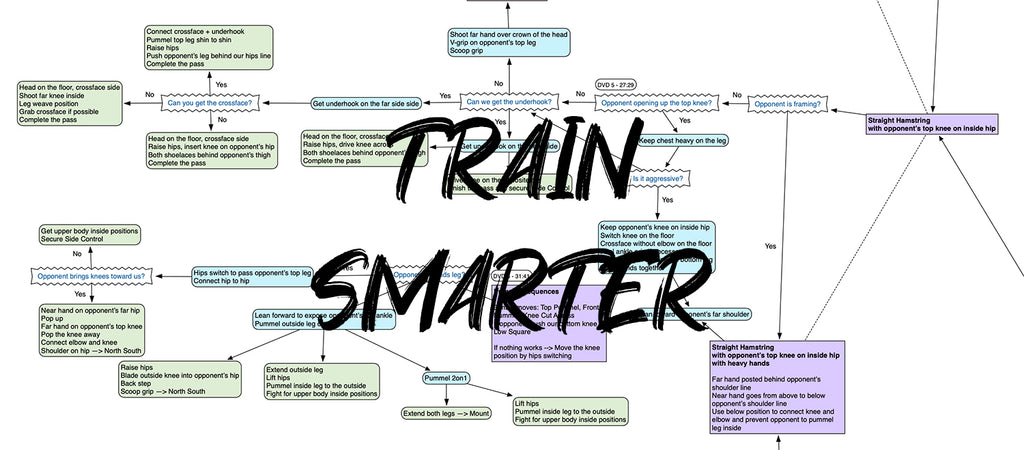 BJJFlowCharts-Flow Chart of Gordon Ryan's Passing Jiu-Jitsu System
