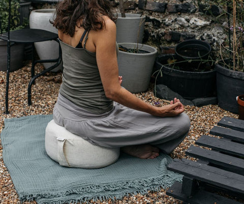 meditating in your garden