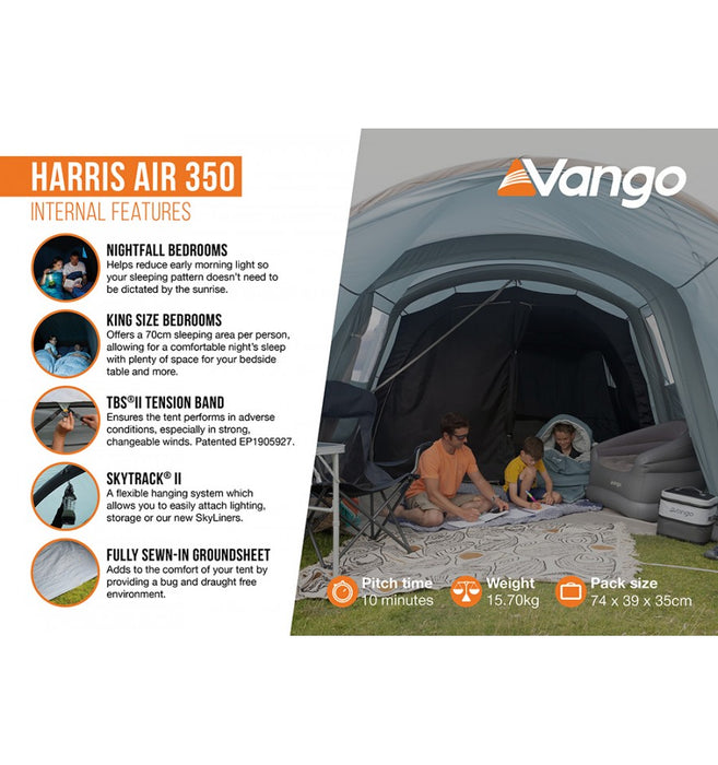 Vango Harris 350 Air Tent 2023 — S.K Camping & Leisure