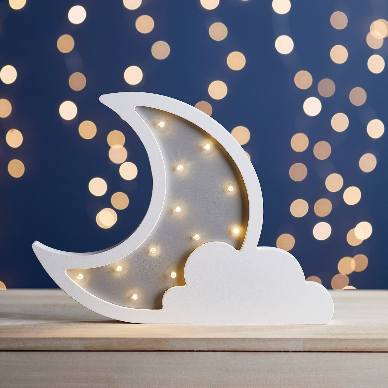 Lampe de Chevet Nuage et Lune à LED