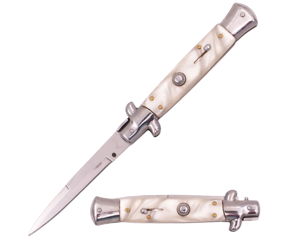 Rainbow Slotted Butterfly Knife – Stainless Steel Blade, Skeletonized  Steel, Latch Lock, Steel Handle – Length 9”