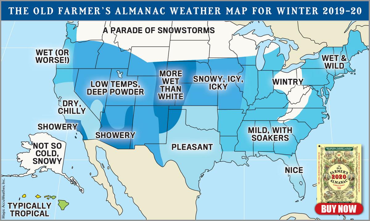 The old farmers almanac 2019-2020 winter