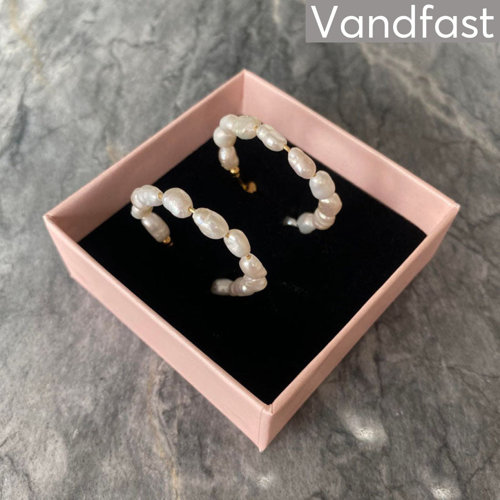 Billede af ANNEBRAUNER Big Freshwater Pearl Hoops