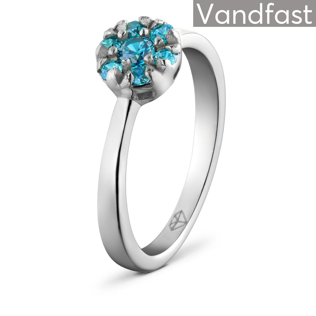 Billede af ANNEBRAUNER Flower Ring Blue - 48