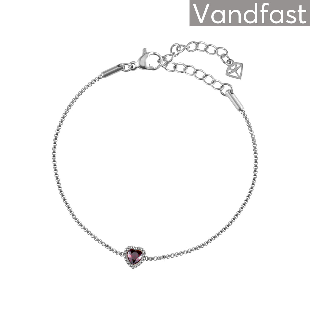 Billede af ANNEBRAUNER Heart Bracelet Red