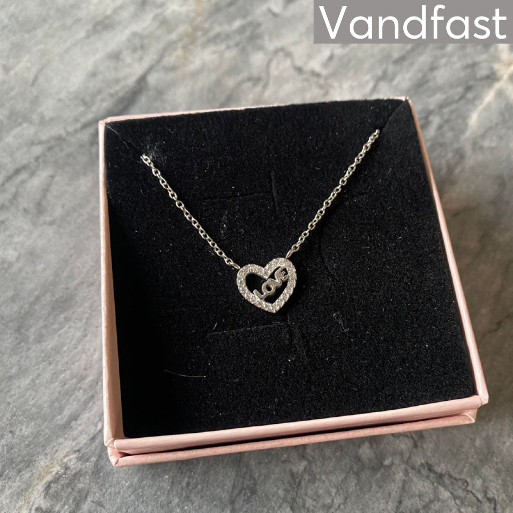 Billede af ANNEBRAUNER Heart Love Necklace 45cm