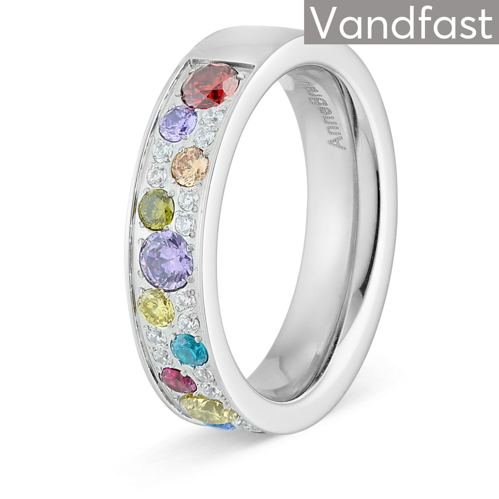 Se ANNEBRAUNER Multicolor Sparkling Ring - 48 hos ANNEBRAUNER