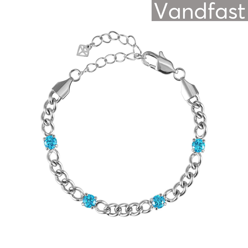 Se ANNEBRAUNER Panzer Aquamarine Bracelet hos ANNEBRAUNER