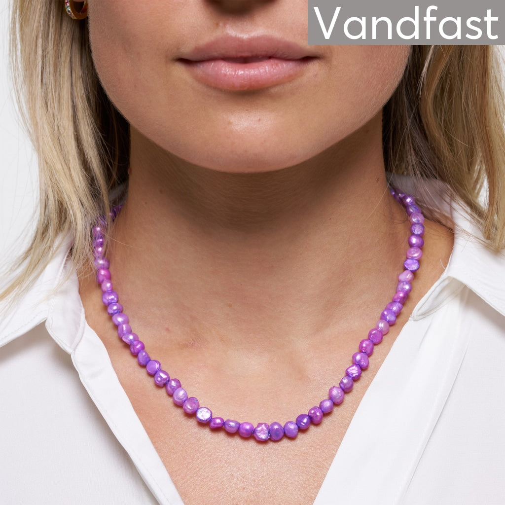 Billede af ANNEBRAUNER Pearl Purple Necklace