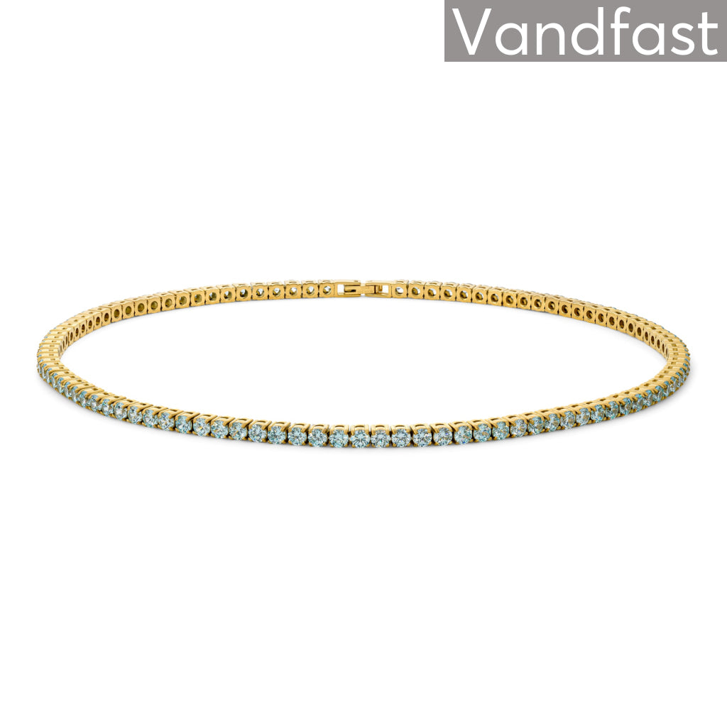 Billede af ANNEBRAUNER Tennis Necklace Aquamarine