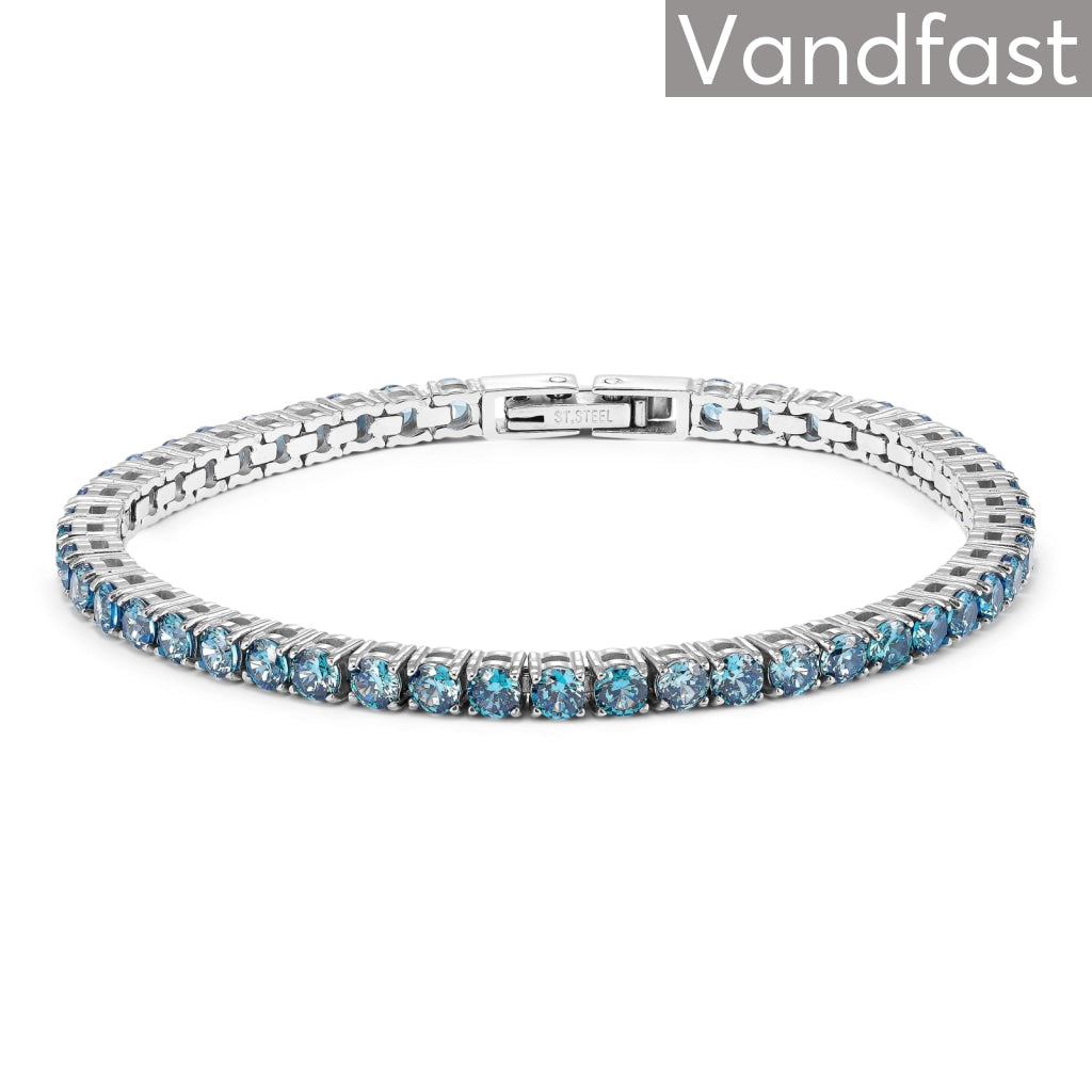 Billede af ANNEBRAUNER Tennis Petite Bracelet L-Sapphire - 16 CM