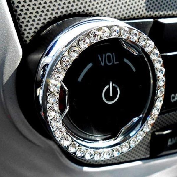 Bling Car Decor Crystal Rhinestone , Bling Car Accessories for Auto Start Engine Unique Gift for Women and drivers