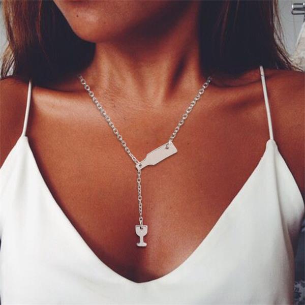 WINE LOVR PENDANT NECKLACE(BUY 1 GET 1 FREE TODAY)