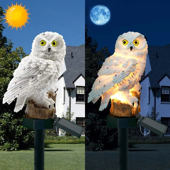 (BUY 2 ONLY $32.98)Solar Powered Waterproof LED Owl Garden Lamp